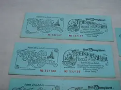 5 Walt Disney World Magic Kingdom Admission Transportation Tickets - 100% orig. - Image 3