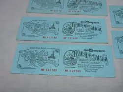 5 Walt Disney World Magic Kingdom Admission Transportation Tickets - 100% orig. - Image 4