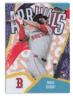 2026 Topps Finest Roman Anthony #A-2 Arrivals Refractor Rookie RC - Image 1