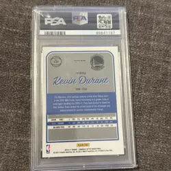 2016-17 Panini Donruss Optic Holo Prizm #137 Kevin Durant Warriors PSA 9 MINT - Image 2