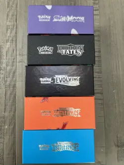 Pokemon Etb Boxes Empty Job Lot Of 5 - Image 2