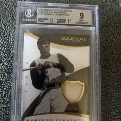 Roberto Clemente 2015 Panini Immaculate Game Used Jersey Swatch MLB PSA 9 06/15 - Image 1