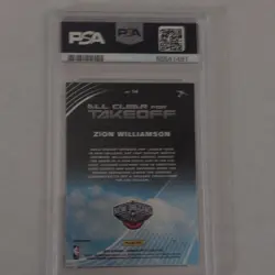Zion Williamson 2019-20 Panini Donruss Optic All Clear Holo #14 PSA 9 Pelicans - Image 2