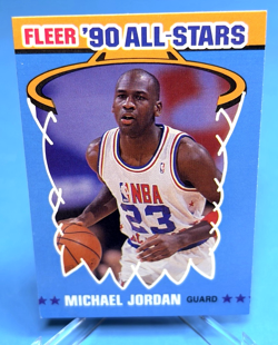 1990-91 Fleer '90 All-Stars Michael Jordan #5 Chicago Bulls HOF - Image 2
