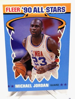 1990-91 Fleer '90 All-Stars Michael Jordan #5 Chicago Bulls HOF - Image 3