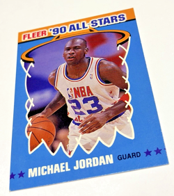 1990-91 Fleer '90 All-Stars Michael Jordan #5 Chicago Bulls HOF - Image 4