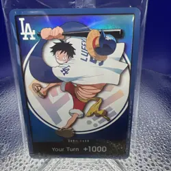 2026 ONE PIECE LOS ANGELES DODGERS MONKEY D LUFFY DON CARD PROMO 7/2/26 SEALED - Image 1