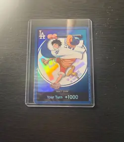 MONKEY D. LUFFY 2026 ONE PIECE x LOS ANGELES DODGERS DON!! PROMO CARD 07/02/2026 - Image 1