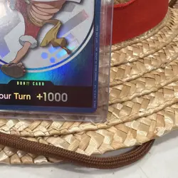 MONKEY D. LUFFY 2026 ONE PIECE x LOS ANGELES DODGERS DON PROMO CARD & STRAW HAT - Image 4