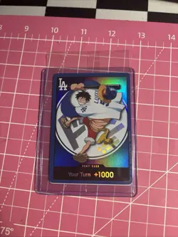 2026 Los Angeles Dodgers x One Piece Promo Card Monkey D Luffy DODGERS LUFFY DON - Image 1