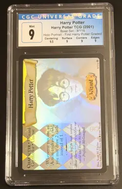 2001 Harry Potter Holo Portrait CGC 9 FIRST HARRY POTTER CARD EVER GRADED 8/116 - Image 1