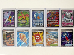 Pokemon Chaos Rising Ultra Rare Lot of 10 - Surfing Beach Special Red Card - NM - Image 1