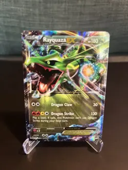 Pokemon TCG Rayquaza EX XY73 XY Black Star Promo 2015 Ultra Rare Card LP - Image 1
