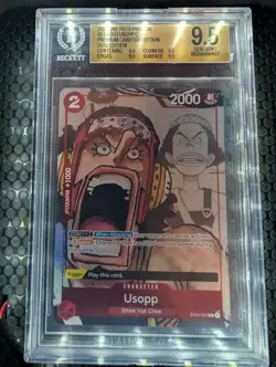 One Piece Usopp Card ST01-002, 25th Anniversary Promo, English Edition BGS 9.5 - Image 1