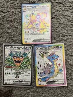 Pokemon TCG Card Lot of 3 Cards EXs Tera Lapras Galvantula Ogerpon NM - Image 1