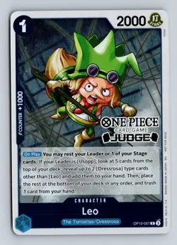 Leo Judge Stamped (Judge Pack Vol. 6) OP10-057 - One Piece Promotion Cards Foil - Image 1