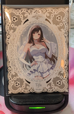 Tifa Final Fantasy TP-01 Farbric Genki Party 4 Goddess Waifu Card Anime Story - Image 1