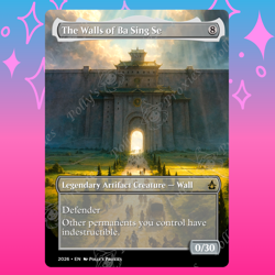 The Walls of Ba Sing Se PROXY Card with Custom Fantasy Art Design - Image 1