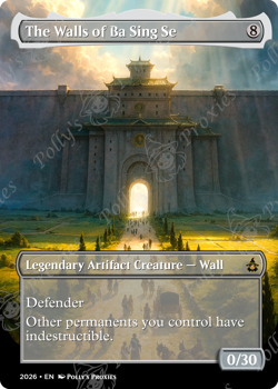 The Walls of Ba Sing Se PROXY Card with Custom Fantasy Art Design - Image 4