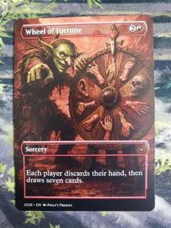 Wheel of Fortune PROXY Card with Custom Fantasy Art Design - Image 3