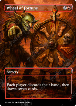 Wheel of Fortune PROXY Card with Custom Fantasy Art Design - Image 4