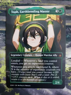Toph, Earthbending Master PROXY Card with Custom Fantasy Art Design - Image 3