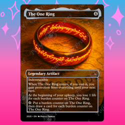 The One Ring PROXY Card with Custom Fantasy Art Design - Image 1