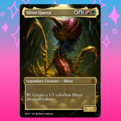 Sliver Queen PROXY Card with Custom Fantasy Art Design - Image 1
