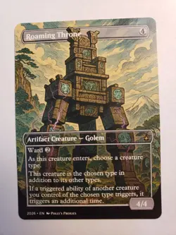 Roaming Throne PROXY Card with Custom Fantasy Art Design - Image 2