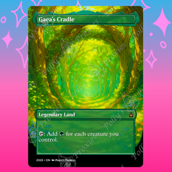 Gaea's Cradle PROXY Card with Custom Fantasy Art Design - Image 1