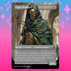 Esper Sentinel PROXY Card with Custom Fantasy Art Design - Image 1
