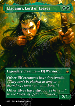 Eladamri, Lord of Leaves PROXY Card with Custom Fantasy Art Design - Image 4