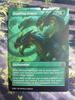 Doubling Season PROXY Card with Custom Fantasy Art Design - Image 3
