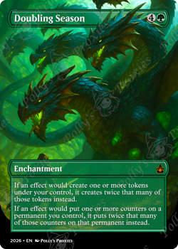 Doubling Season PROXY Card with Custom Fantasy Art Design - Image 4