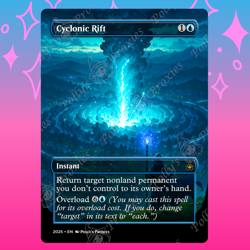 Cyclonic Rift PROXY Card with Custom Fantasy Art Design - Image 1