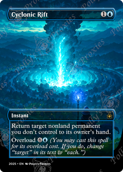 Cyclonic Rift PROXY Card with Custom Fantasy Art Design - Image 4