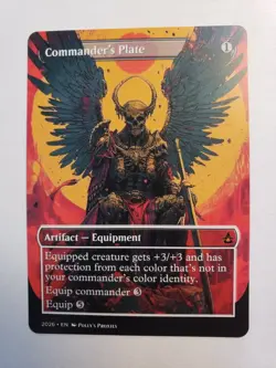 Commander's Plate PROXY Card with Custom Fantasy Art Design - Image 2