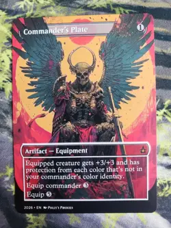 Commander's Plate PROXY Card with Custom Fantasy Art Design - Image 3