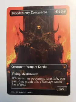 Bloodthirsty Conqueror PROXY Card with Custom Fantasy Art Design - Image 2