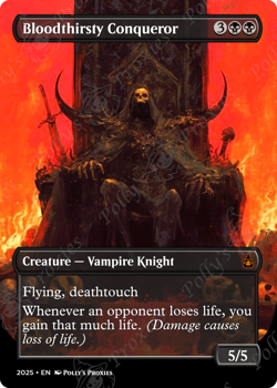 Bloodthirsty Conqueror PROXY Card with Custom Fantasy Art Design - Image 4