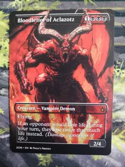 Bloodletter of Aclazotz PROXY Card with Custom Fantasy Art Design - Image 3