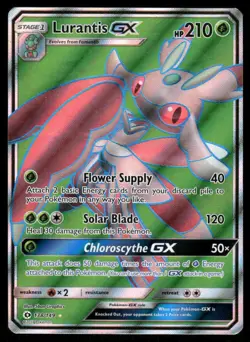 Pokemon Cards Lurantis GX (Full Art) 138/149 SM Base Set Holo Ultra Rare MP - Image 1