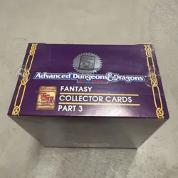 TSR AD&D 2nd Ed. 1993 Fantasy Trading Cards, Part 3 Purple Box (36 Packs) - NIB - Image 2