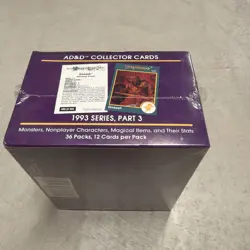 TSR AD&D 2nd Ed. 1993 Fantasy Trading Cards, Part 3 Purple Box (36 Packs) - NIB - Image 5