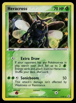 Pokemon Card Hidden Legends Heracross 7/101 Reverse Holo Rare - Image 1