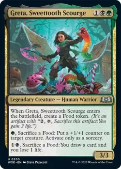 Greta, Sweettooth Scourge -Foil Near Mint MTG Wilds of Eldraine - Image 1