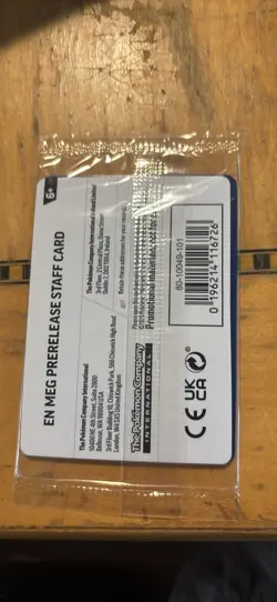 Pokemon Mega Evolution Prerelease STAFF Promo (Set of 4) SEALED - Image 3