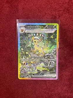 Pokemon TCG Leafeon EX Prismatic Evolutions Special Illustration Card 144/131 NM - Image 1
