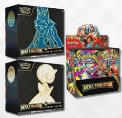 *PRESALE* Pokemon Center Mega Evolutions Both ETBs and Booster Box - Image 1