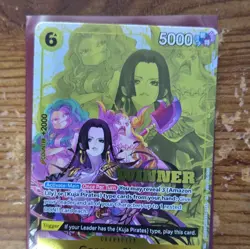 Bandai One Piece CCG Boa Hancock WINNER Promo Foil Character Card OP-14 - Image 3